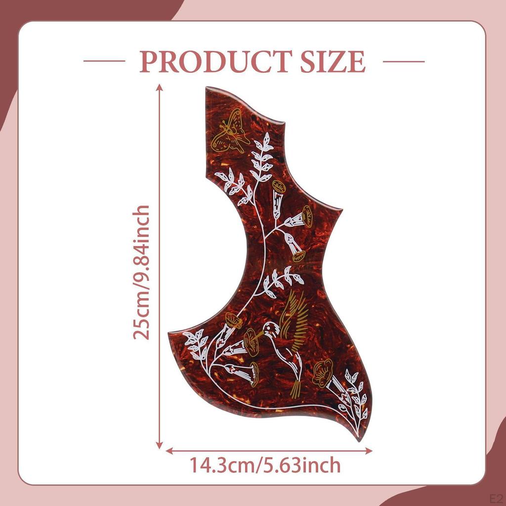 Acoustic Guitar Pickguard Thickened Practical Instrument Accessory Anti Scratch Spare Part Self