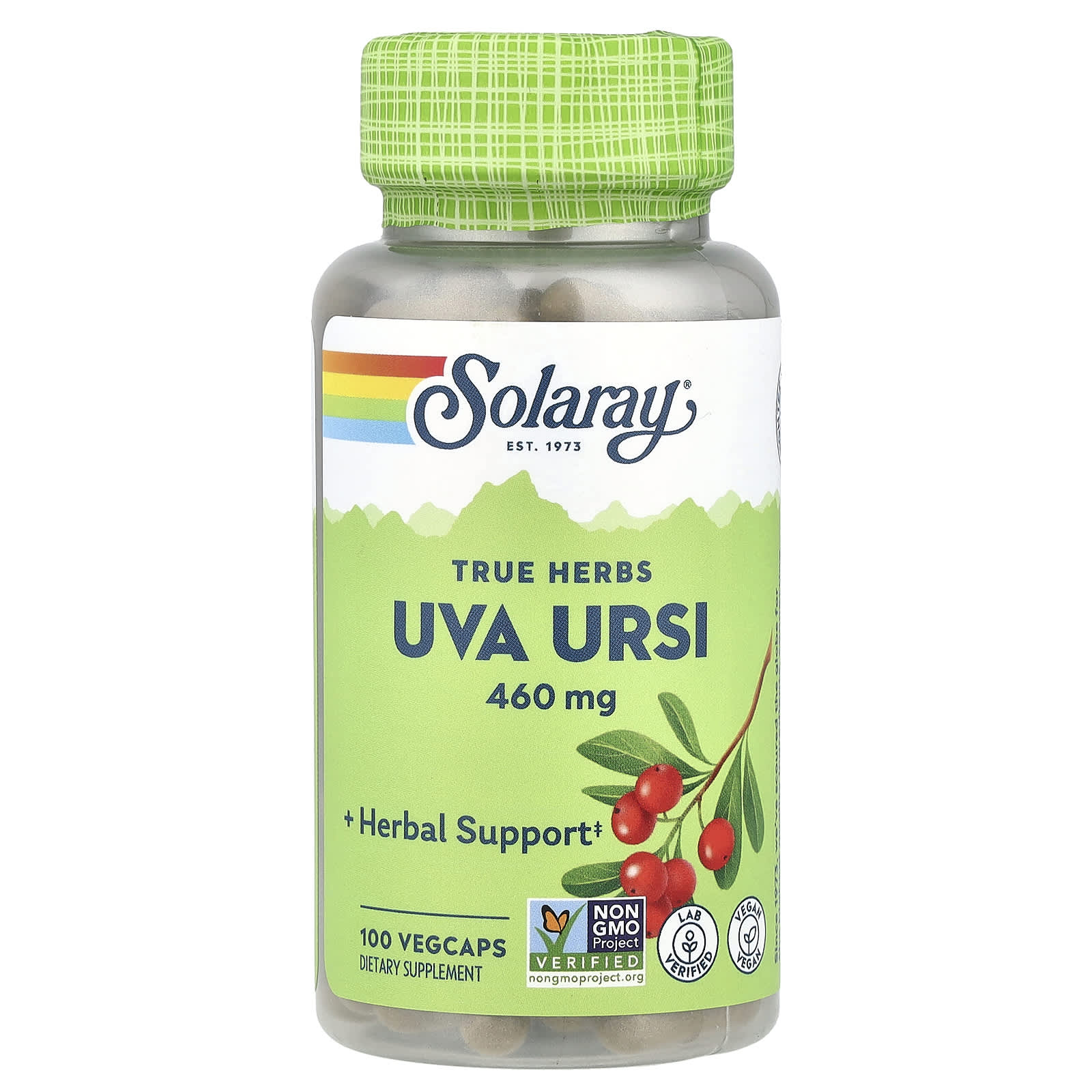 

True Herbs, Uva Ursi, 460Mg, 100 Veggie Caps