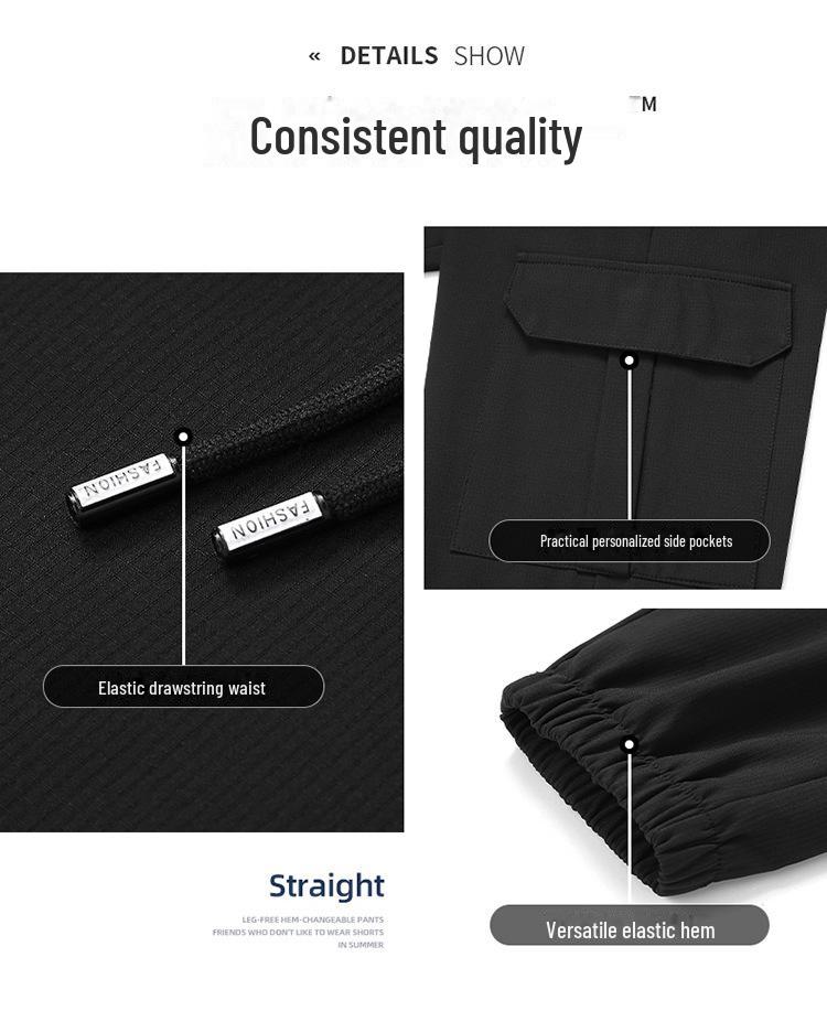 Men's Soft Shell Casual Workwear Pants - Winter Plus Velvet Outdoor Sports Trousers