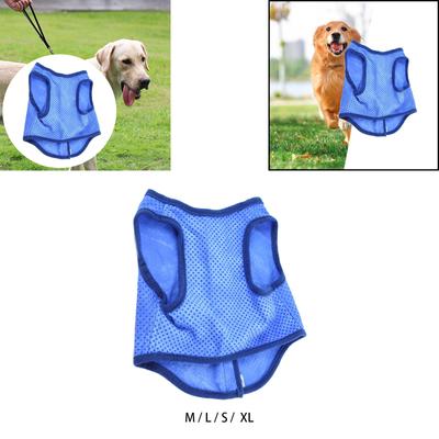 Dog Cooling Vest Portable Evaporative Comfort for Dogs Lightweight Instant Cooling Mesh Ice Vest for Walking Hiking Sport Beach