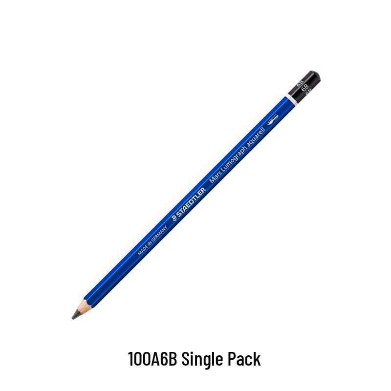 Staedtler 100A Sketching & Drawing Pencils, 4B/6B/8B Black Water-Soluble 4B