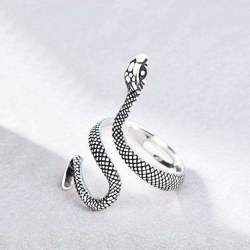 Vintage Snake Ring: European & American Hip Hop Style Animal Jewelry