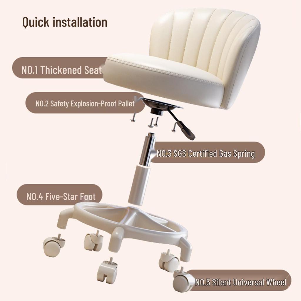 Universal Office Chair: Rotating, Lifting, Backrest - Perfect for Dorms and Workspaces