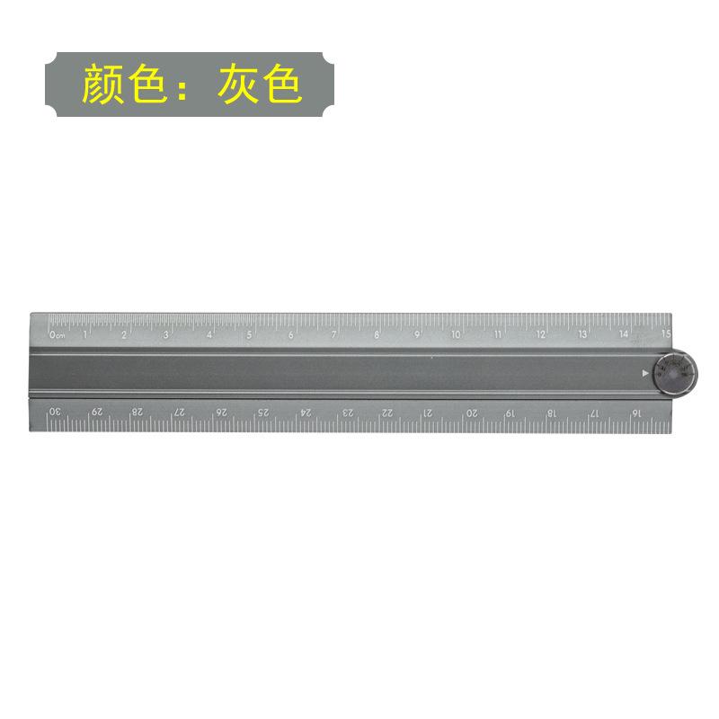 Aluminum Folding Ruler 30cm Multi-functional Metal Measuring Tool Compact Drawing Carpentry DIY Ruler Easy Storage for Children