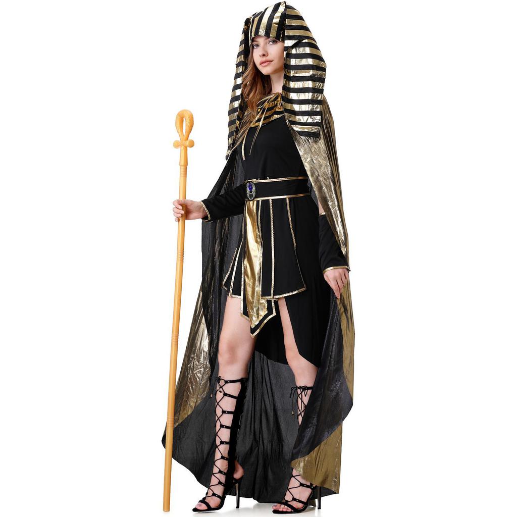 Greek Muse court Cleopatra party cos costume, medieval Egyptian pharaoh costume, Halloween costume