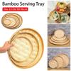 1Pcs 4 Size Bamboo Sieve DIY Decorative Dessert Plate Durable Kitchen Storage Tray