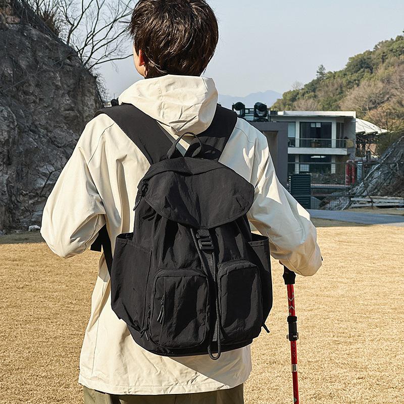 Schoolbag Backpack Men's Trendy Brand Lightweight Outdoor Sports Backpack Men's Hiking Boarding Bag Women's Leisure Commuter School Bag