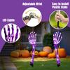 Halloween Skeleton Hand Led Floor Light Luminous Ghosts Hand Haunted House Escape Room Dress Up Venue Decoration Props Light