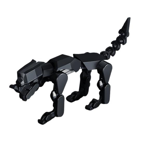 1/5Pcs 3D Printed Robot Dog Figurine Movable Joints Puppy Figure Articulated Animal Model Fidget Toy Home Office Desktop Decoration Ornament
