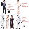 Costume Vader Darth Kids Jumpsuit Jedi Suit Cape Mask Girls Cosplay