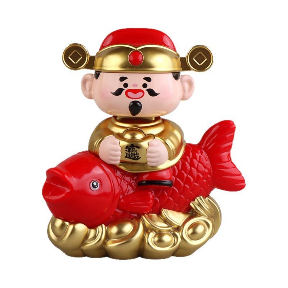 Yuanbao Design Nodding God of Wealth Ornament Automatic Nodding Car Ornaments Car Gift
