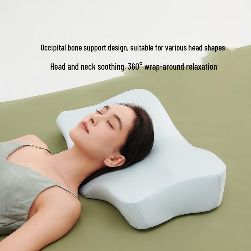 Qixi Butterfly Memory Foam Neck Pillow with Hyaluronic Acid