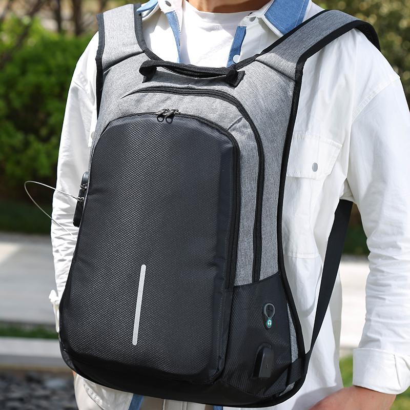 Lightweight and durable anti-theft laptop backpack,USB charging port and headphone port,multiple compartments,business travelbag