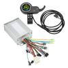 Kit de contrôleur de trottinette électrique 450W Affichage LCD couleur rond avec accélérateur au pouce Contrôleur de trottinette électrique pour