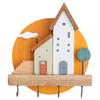 Cute Art Wooden Key Hook Wall Decorative Shelf Jewelry Hat Clothes Towel Small Items Storage Home Room Decoration Gift
