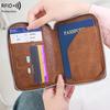 RFID Passport and Ticket Holder with Zipper - Unisex Travel Document Organizer