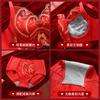 New Red Suit, Natal Year Wedding Bride Adjustment Steel Rimless Bra