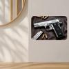 Cartello Metallo Vintage Colt 1911 Pistola Latta Segno Retro Wall Art per Man Cave Bar Garage