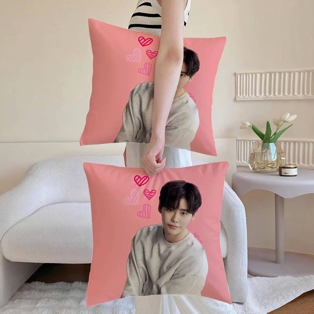 Actor LLee star Jong SSuk pillowcase living room sofa chair cushion cover home room decoration without pillow core 30x30cm