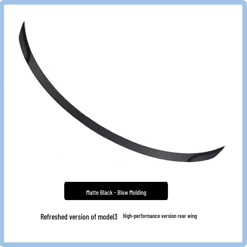 Tesla Model 3 No-Drill Carbon Fiber Rear Spoiler - Factory Style Air Deflector