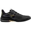 Mizuno Wave Exceed TOUR 6 AC Tennis Dark and Size 2E Shoes, Gray, Gold, Black, 23.5 cm,