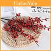 Faux Ilex Chinensis Berries Decor With Realistic Red And Yellow Fruits For Wedding And Photography Props
