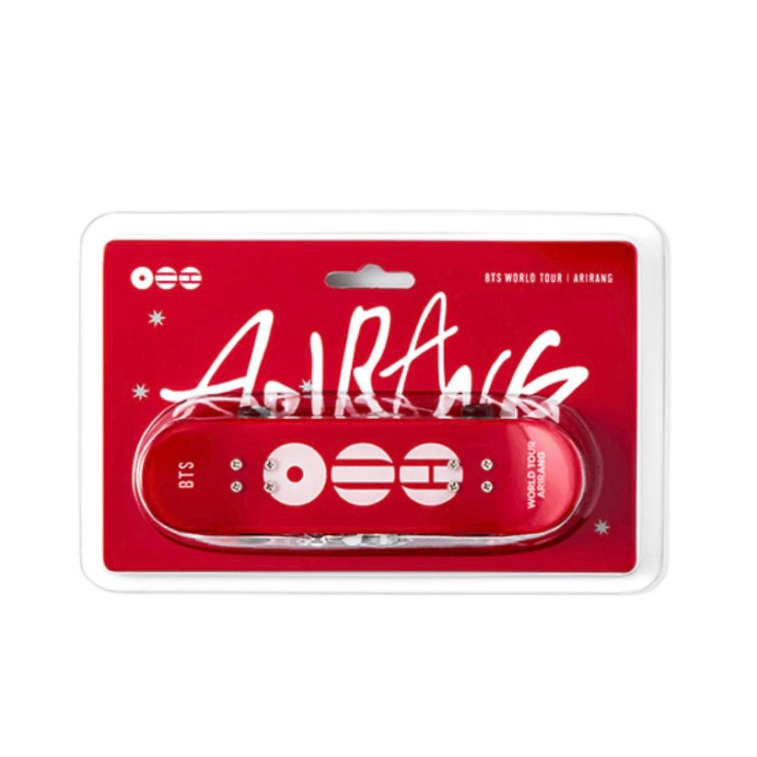 [USED] BTS ARIRANG Korean Pop-Up Skateboard Keyring Red