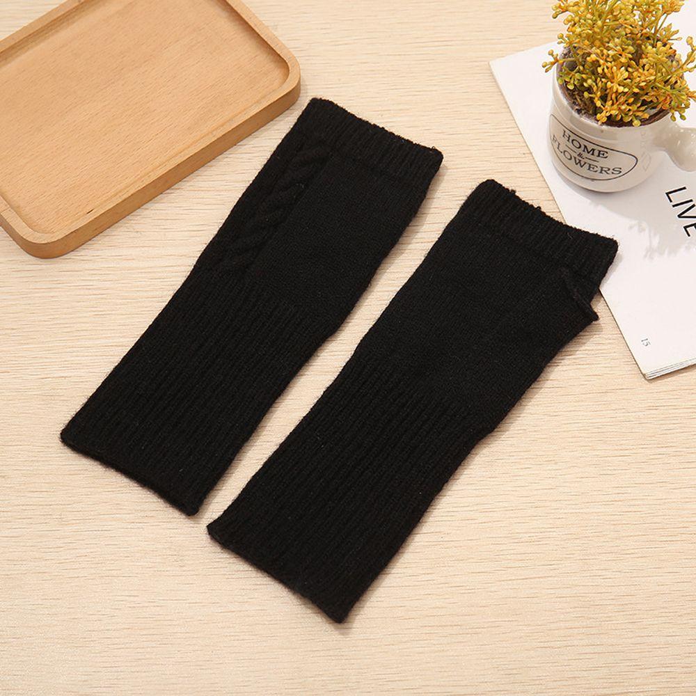 Knitting Wrist Arm Twist Fingerless Gloves Hand Mitten Korean Knitted Gloves Women Arm Warmers