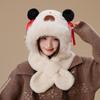 2025 Women's Capybara Warm Plush Hat Scarf Combo - Winter Windproof & Cold-Proof