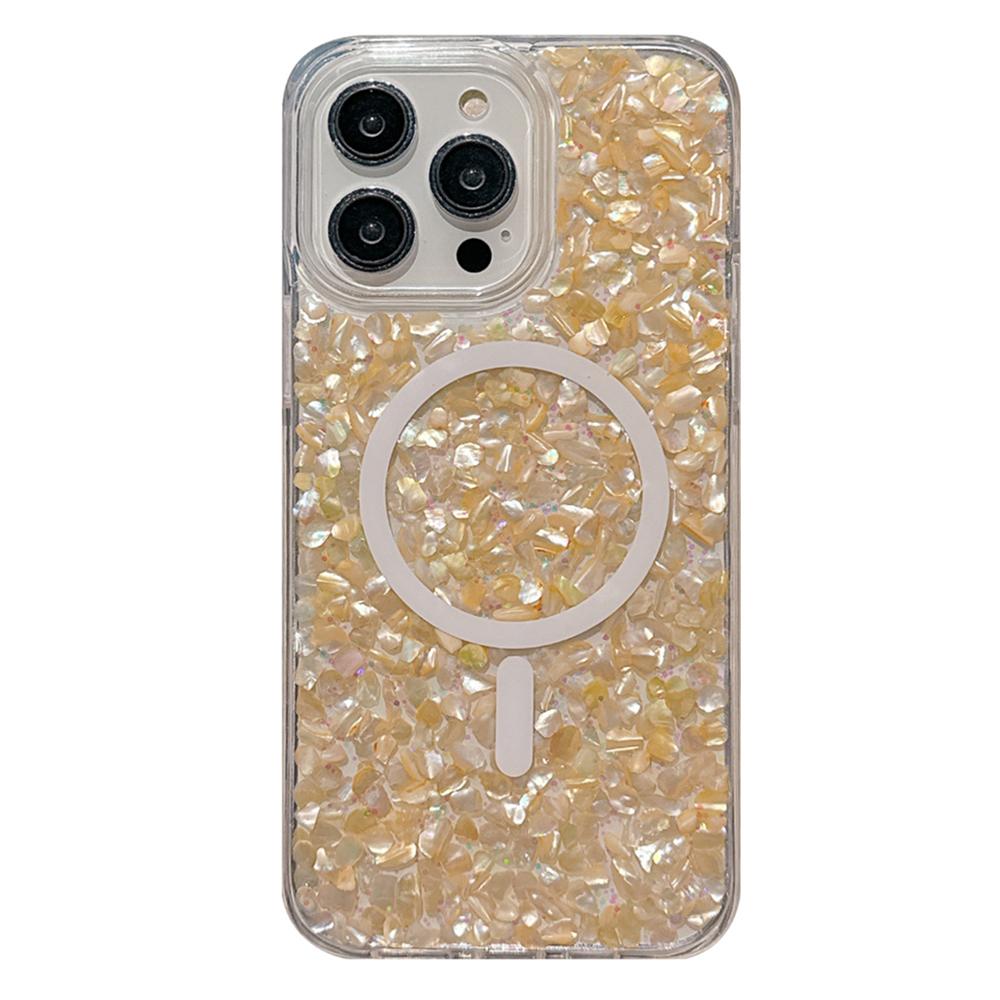 For iPhone 14 Pro Max Case Compatible with MagSafe Epoxy PC+TPU Shockproof Phone Cover