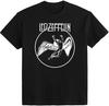 Led Zeppelin Swan Song Ovaal M, L, XL, 2XL Zwart T-shirt Unisex T-shirt