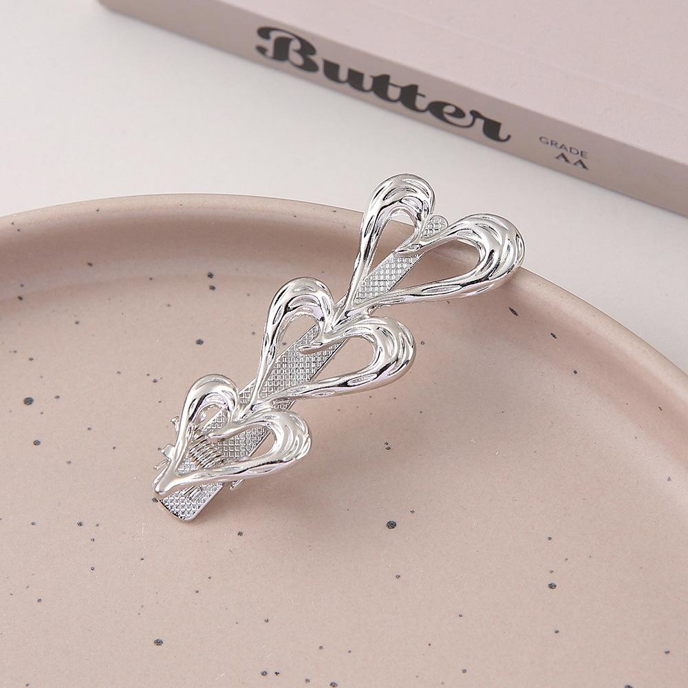 

2/3 шт. Металлическая вырезная заколка для волос, зажим утиный клюв , квадратный зажим, жемчужный зажим, аксессуары для волос сделай сам 5.5cm