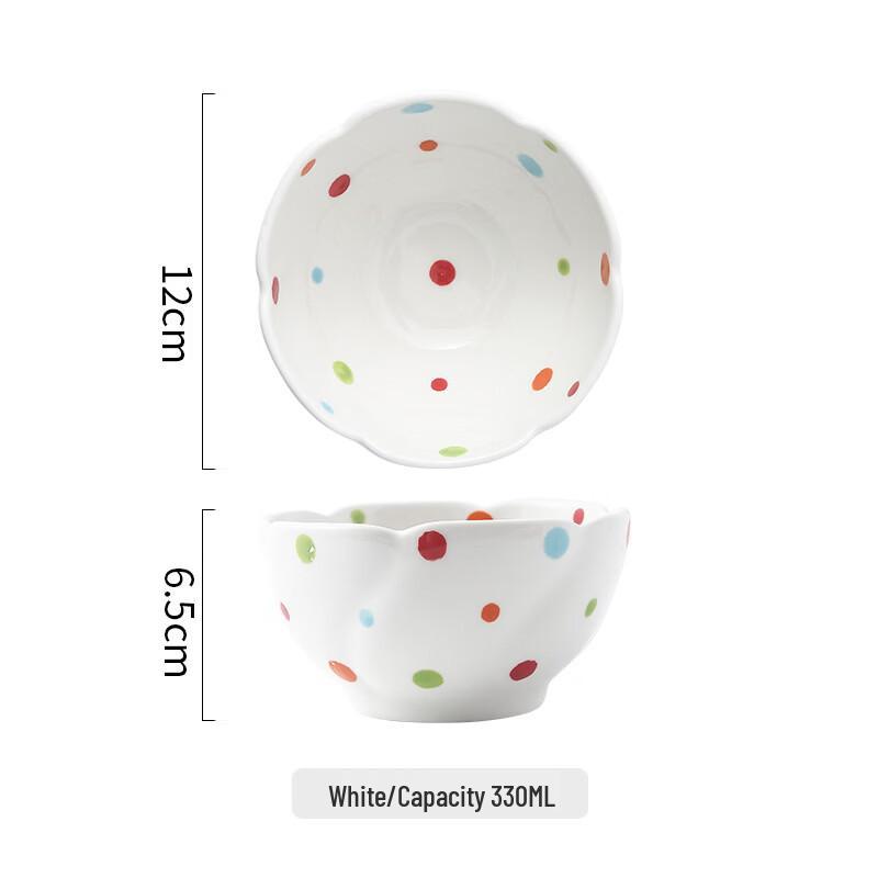 Yipan Polka Dot Ceramic Dinnerware Set