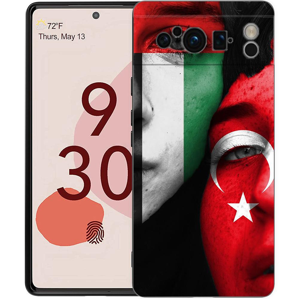 Algeria Passport Phone Case For Google Pixel 10 9 8 7 6 Pro XL 9A 8A 6A 7A 5G Soft Shockproof TPU Black Cover
