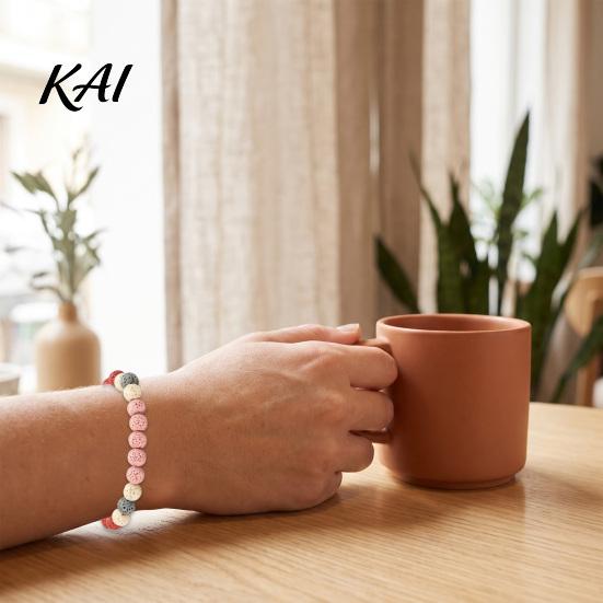 Minimalist Stackable Beaded Jewelry Obsidian Stone Bracelet for Men Women, Colorful Rock Beads Delicate Porous Texture Bead Stretch Bracelet,