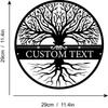 Metal Wall Art Tree of Life Family Name Sign Home Decor Wall Hangings