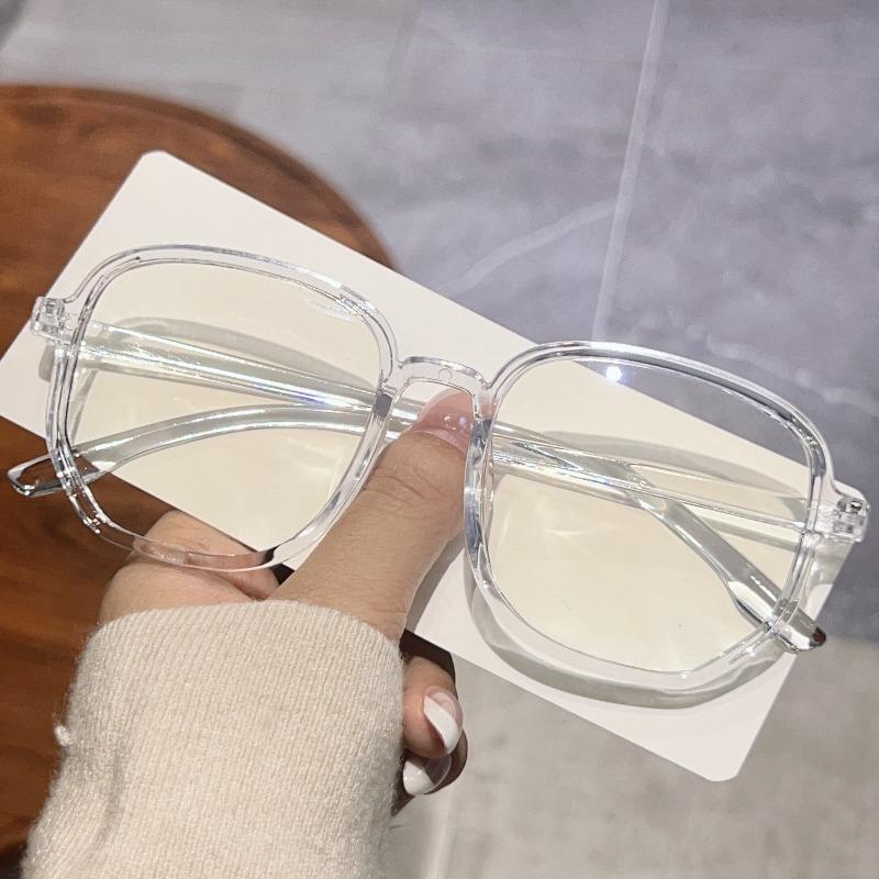 2 pieces Korean Big Square Anti Radiation/blue Light Glasses for Men Women Computer Eyewear