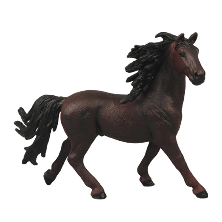 Cross-Border Quarter Horse White Pony Model Toy with Scene Accessories for Early Education