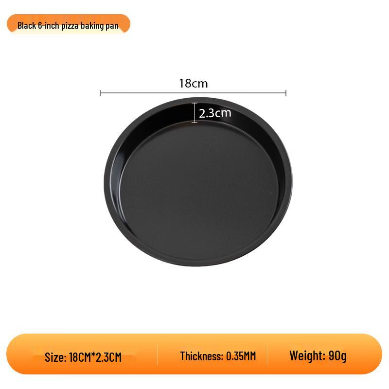 Tianze 6-inch Black Pizza and Cake Baking Pan