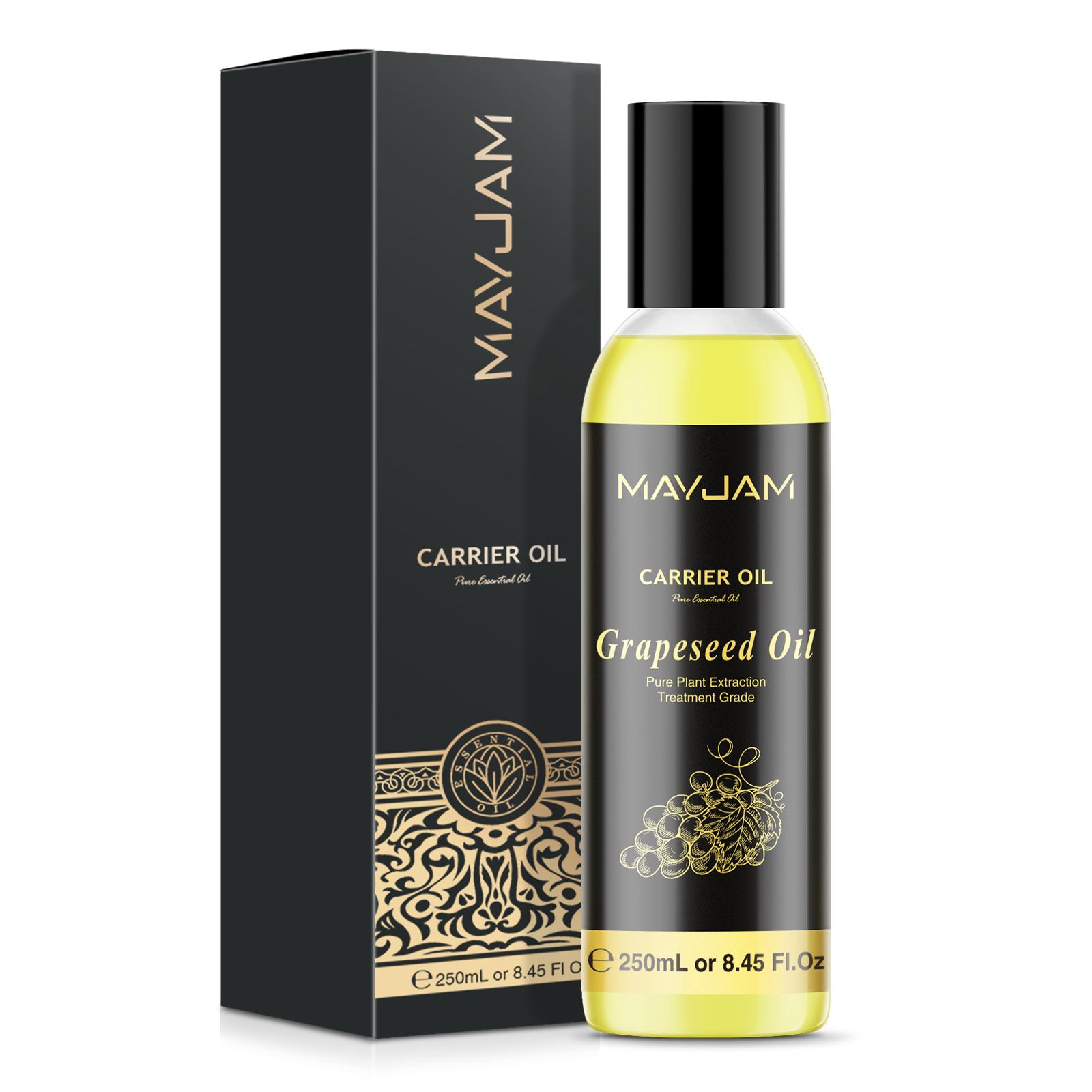 

MAYJAM 250 мл 8,8 унций Масло-носитель Масло для кутикулы Кремы Масла для тела Бальзамы для губ Сладкий миндаль Шиповник Виноградные косточки Жожоба Оливковое масло Grapeseed Oil