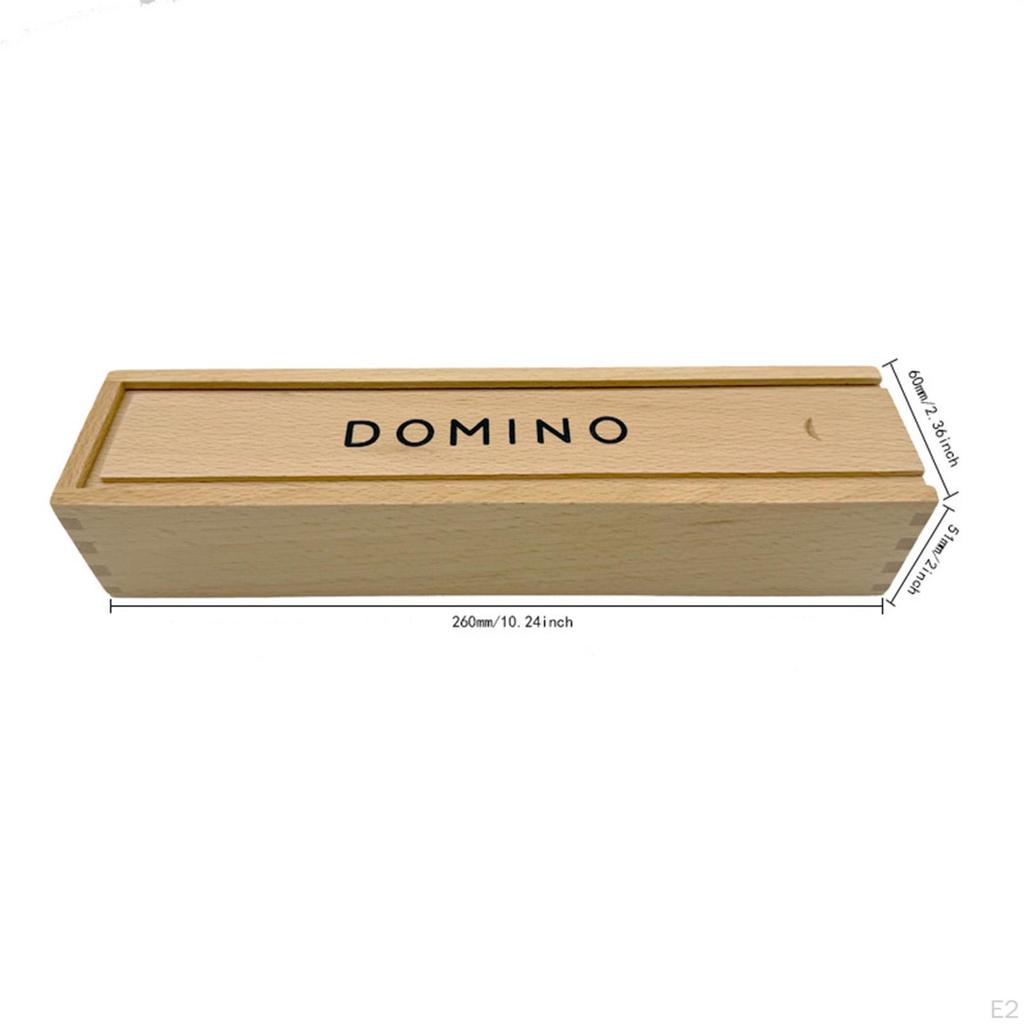 Double Nine Domino Set Fun and Engaging Table Game Family Games Classic Board with Wood Case