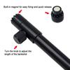 50-80cm Adjustable Quick-release Extending Bank Stick Spiral Point Fishing Bankstick with Magnet