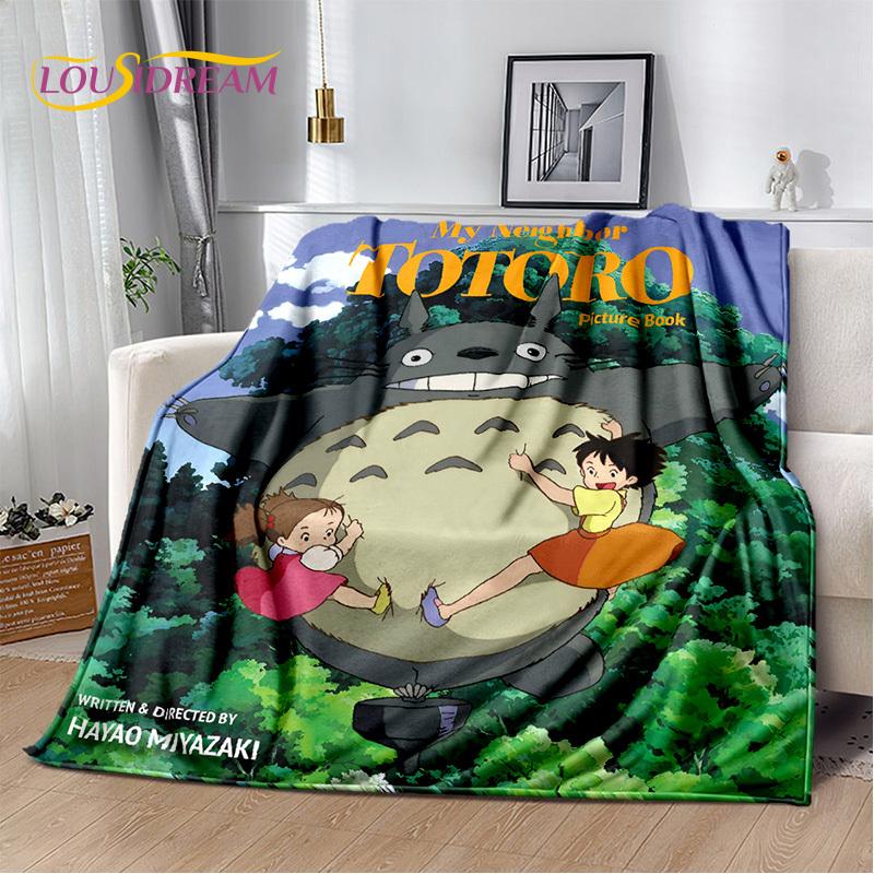 3D Japan Anime T0T0R0 Cartoon Soft Blanket,Soft Throw Blanket for Home Bedroom Bed Sofa Picnic Travel Cover Child Gift