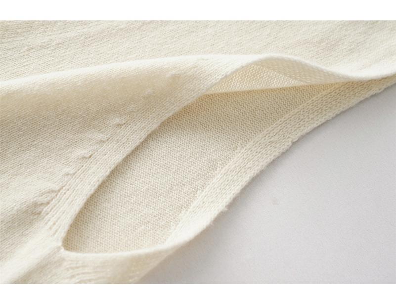 2024 French Style Gradient Bamboo Wool V-Neck Sleeveless Vest