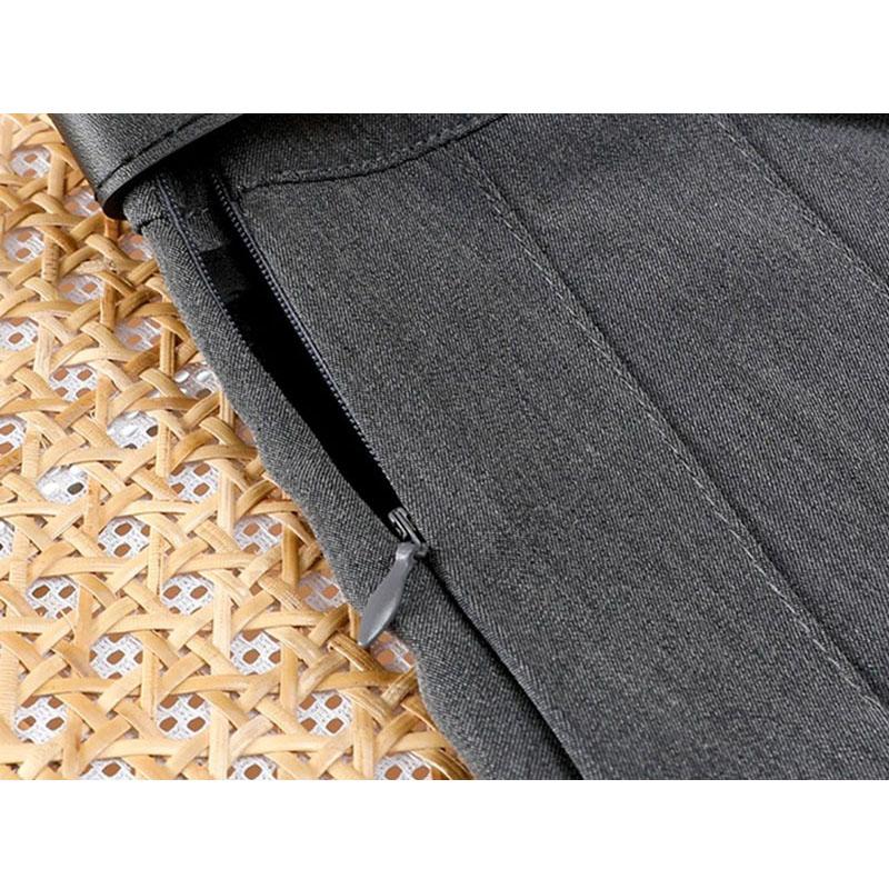 All-Match Pleated Skirts Ladies Autumn High Waist A-Line Folds Skirts Female Fashion Popular  with Belt Midi Skirts