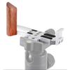 L Shape Bracket Wooden Hand Grip with Quick Release Baseplate Fit for G7X II III Silver
