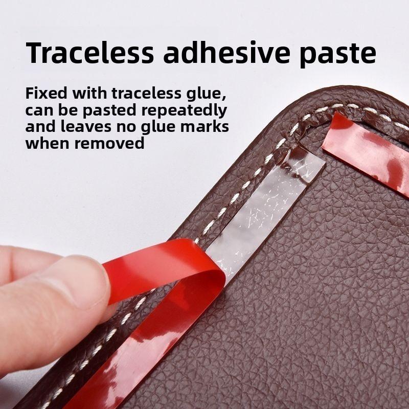 Multifunctional Small bags PU Leather Car Storage Bag Car Interior Organizer for Phone Key Card Small Stuff Storage