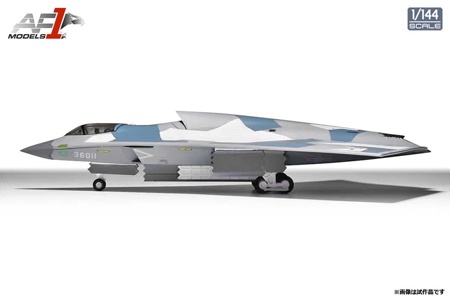 INTERALLIED Air Force 1 1/144 Scale China People's Liberation Army Air Force 6th Generation Fighter J-36 Finished Model AF100036
