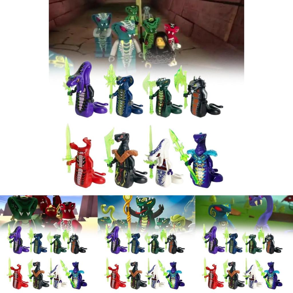Ninjago Schlangenbausteine mit DIY-Montage für Kinder und Sammler