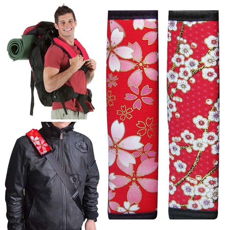 Cherry/ Plum Blossoms Car Truck Safety Belt Covers Safety Belt Shoulder Pads Protection Pad